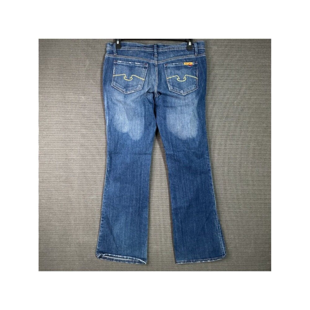 Blue Cult Weekender Flare Midrise Jeans 30 Distressed Denim Comfortable USA Made